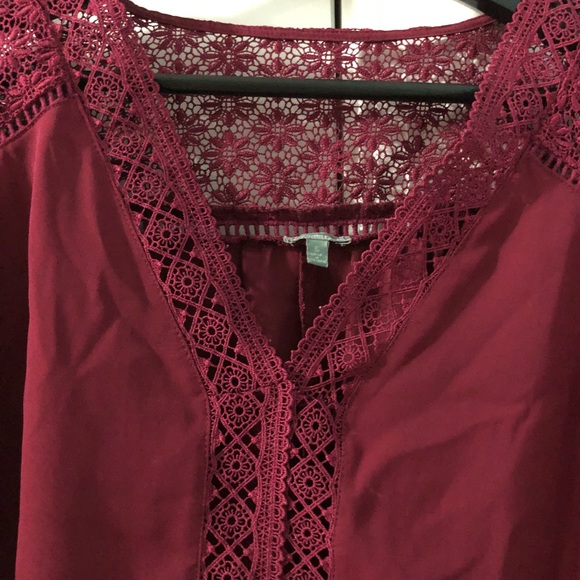 Magenta lace blouse - Picture 2 of 5